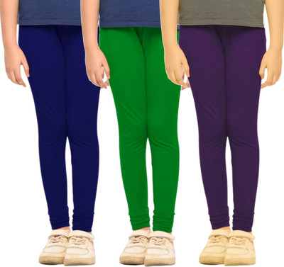 French Kleider Indi Legging For Girls(Multicolor Pack of 3)