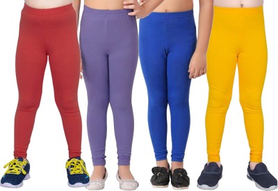 Tik Tok WEARS Indi Legging For Girls(Multicolor Pack of 4)