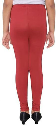 Tik Tok WEARS Indi Legging For Girls(Red Pack of 1)
