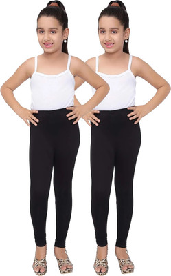 Tik Tok WEARS Indi Legging For Girls(Black Pack of 2)