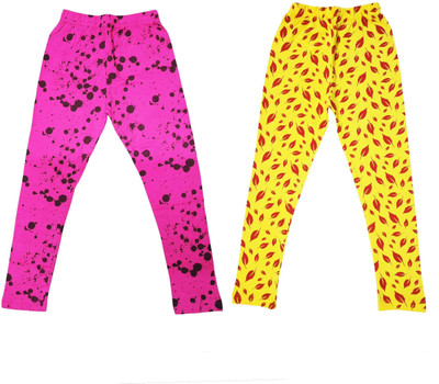 Diaz Fashion Legging For Baby Girls(Multicolor Pack of 2)