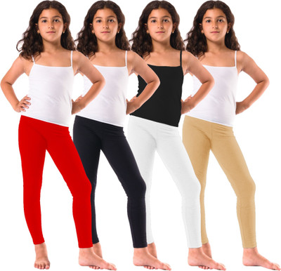 Honeylips Legging For Girls(Multicolor Pack of 4)