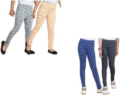 KAVYA Indi Legging For Girls(Multicolor Pack of 4)