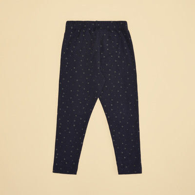 Pantaloons Junior Legging For Girls(Blue Pack of 1)