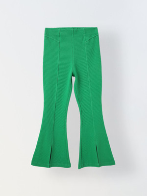 Spunkies Legging For Girls(Green Pack of 1)