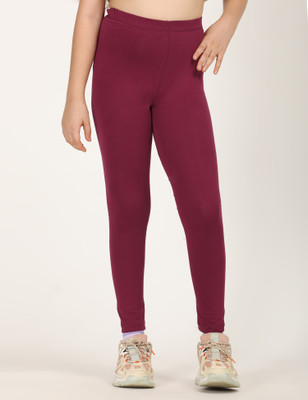 ZION Legging For Girls(Maroon Pack of 1)