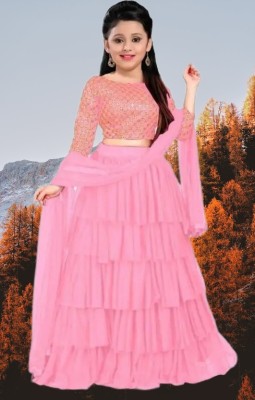 RUTSH CREATION Flared/A-line Gown(Pink)