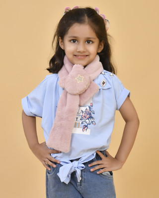 Soku Shopee Self Design Kids Muffler(Brown)