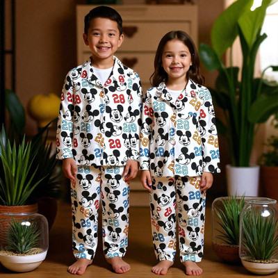 Alaap Kids Nightwear Baby Boys & Baby Girls Printed Polycotton(Multicolor Pack of 1)
