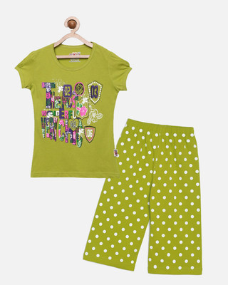 CLAEL Girls Casual Pyjama Sleepsuit(MEH)