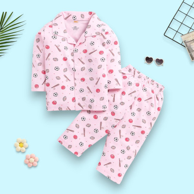 Uwald Kids Nightwear Baby Boys & Baby Girls Printed Nylon(Multicolor Pack of 1)