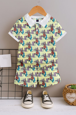 Divra Clothing Kids Nightwear Baby Boys & Baby Girls Printed Polycotton(Multicolor Pack of 1)