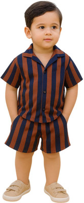 FASHION GRAB Kids Nightwear Boys Printed Cotton(Brown Pack of 1)