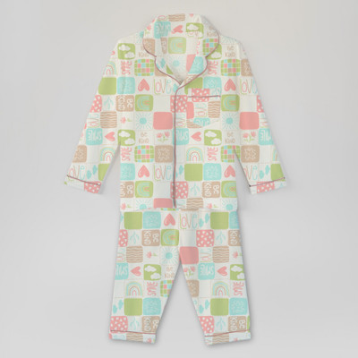 Cocoon Care Kids Nightwear Baby Boys & Baby Girls Printed Cotton(Multicolor Pack of 1)