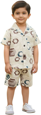FASHION GRAB Kids Nightwear Boys Printed Cotton(Yellow Pack of 1)