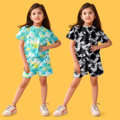Aerrow Duck Kids Nightwear Baby Boys & Baby Girls Printed Cotton(Multicolor Pack of 2)