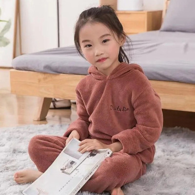Uttam Kids Nightwear Boys & Girls Self Design Fleece Blend(Red Pack of 1)
