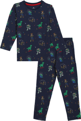 Miss & Chief Kids Nightwear Boys Printed Cotton(Multicolor Pack of 1)