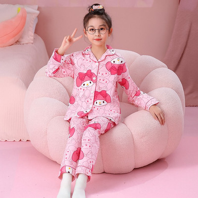 futureone Kids Nightwear Girls Printed Polyester Blend(Pink Pack of 1)