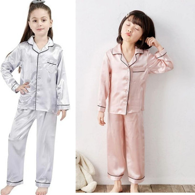 Vdc Creation Hub Kids Nightwear Baby Boys & Baby Girls Self Design Pure Satin(Multicolor Pack of 2)