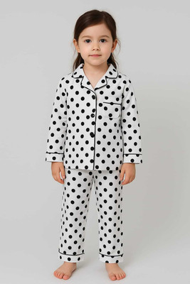 VC FASHION HUB Kids Nightwear Baby Boys & Baby Girls Printed Silk Blend(Multicolor Pack of 1)