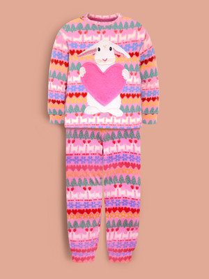 Cherry Crumble by Nitt Hyman Kids Nightwear Girls Printed Polyester Blend(Multicolor Pack of 1)