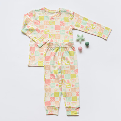 Cocoon Care Kids Nightwear Baby Boys & Baby Girls Printed Cotton(Multicolor Pack of 1)