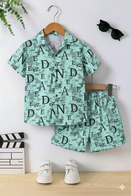 ZIYANTEX Kids Nightwear Boys & Girls Printed Polycotton(Green Pack of 1)