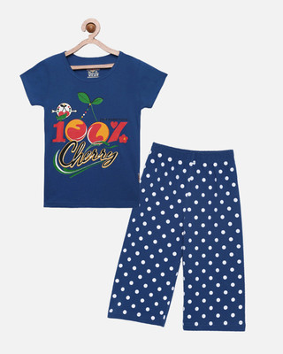 CLAEL Girls Casual Pyjama Sleepsuit(RBL)
