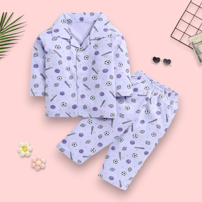 Glam Elegance Kids Nightwear Baby Boys & Baby Girls Printed Nylon(Multicolor Pack of 1)