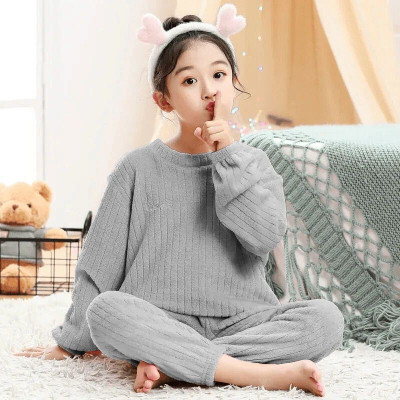 Lugo Boys & Girls Casual Pyjama Sweatshirt(Grey)