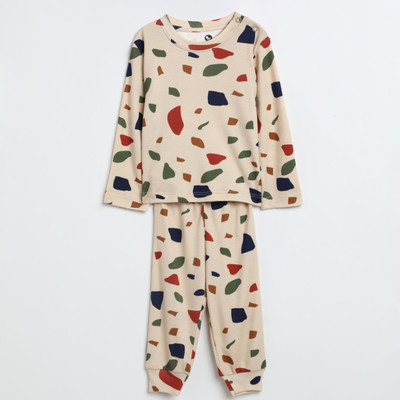 Cocoon Care Kids Nightwear Boys & Girls Printed Cotton(Multicolor Pack of 1)