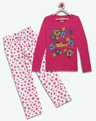CLAEL Girls Casual Pyjama Sleepsuit(RPK_STR)