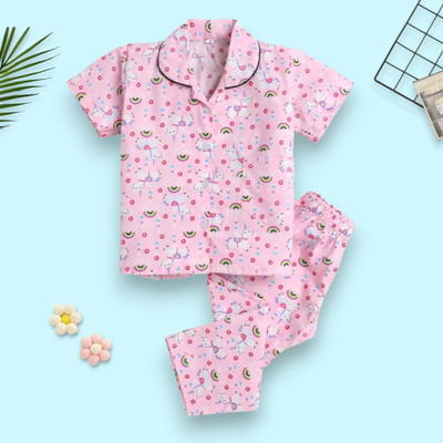 WinsWorld Kids Nightwear Baby Boys & Baby Girls Printed Cotton(Multicolor Pack of 1)