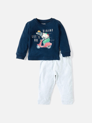 JUNIORS by Babyshop Baby Boys Casual T-shirt Pyjama(Blue)