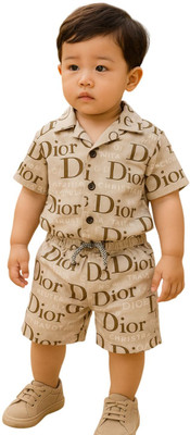 FASHION GRAB Kids Nightwear Boys Printed Cotton(Brown Pack of 1)