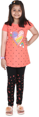 MMSTOR Kids Nightwear Girls Printed Fleece Blend(Multicolor Pack of 1)