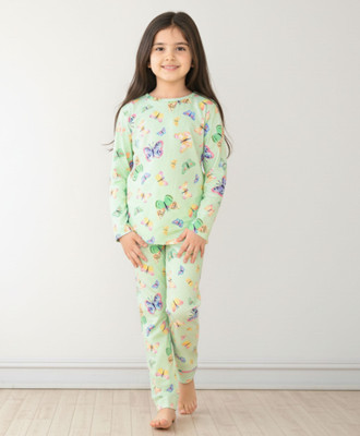 anthrilo Kids Nightwear Baby Boys Printed Cotton Blend(Green Pack of 1)