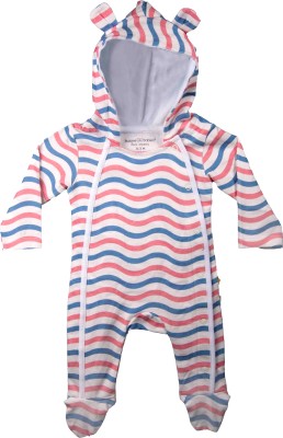 BUZZEE BABIES Kids Nightwear Baby Boys & Baby Girls Striped Cotton(Multicolor Pack of 1)