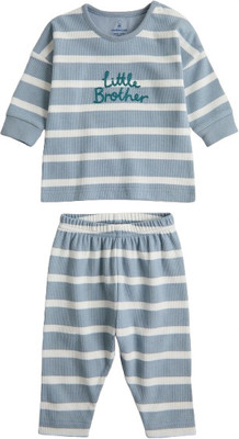 Mothercare Kids Nightwear Boys Graphic Print Cotton(Blue Pack of 1)