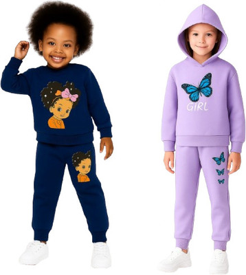 US Trendz Kids Nightwear Baby Boys & Baby Girls Printed Fleece Blend(Blue Pack of 2)