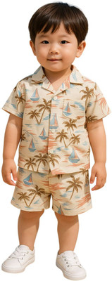 FASHION GRAB Kids Nightwear Boys Printed Cotton(Multicolor Pack of 1)