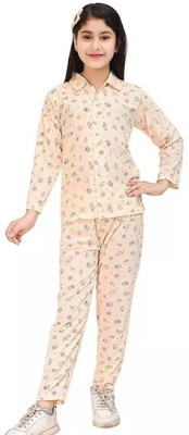 Jain Trader Kids Nightwear Baby Boys Printed Cotton Blend(Multicolor Pack of 1)