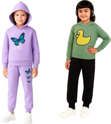 US Trendz Kids Nightwear Baby Boys & Baby Girls Printed Fleece Blend(Green Pack of 2)