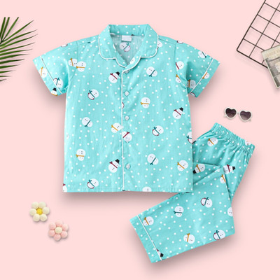 StyleDust Kids Nightwear Baby Boys & Baby Girls Printed Nylon(Multicolor Pack of 1)