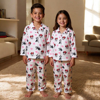 Alaap Kids Nightwear Baby Boys & Baby Girls Printed Polycotton(Multicolor Pack of 1)