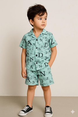 Clotvin Kids Nightwear Boys Printed Cotton Blend(Pink Pack of 1)
