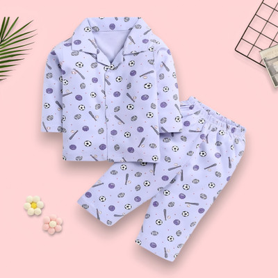 FashionFlicks Kids Nightwear Baby Boys & Baby Girls Printed Cotton(Multicolor Pack of 1)