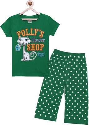 CLAEL Girls Casual Pyjama Sleepsuit(BGN)