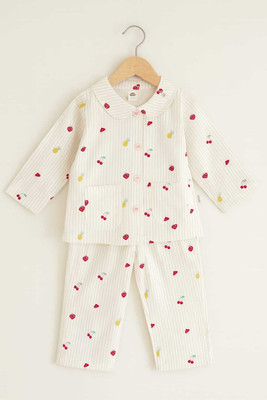 yeshuentp Kids Nightwear Baby Girls Printed Cotton(Pink Pack of 1)